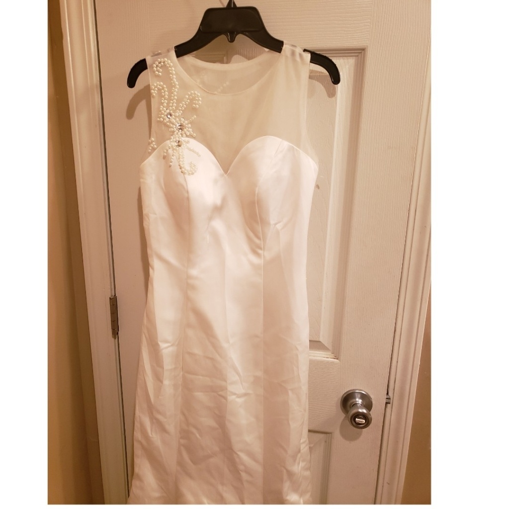 Ivory Pearl Beaded Wedding Dress